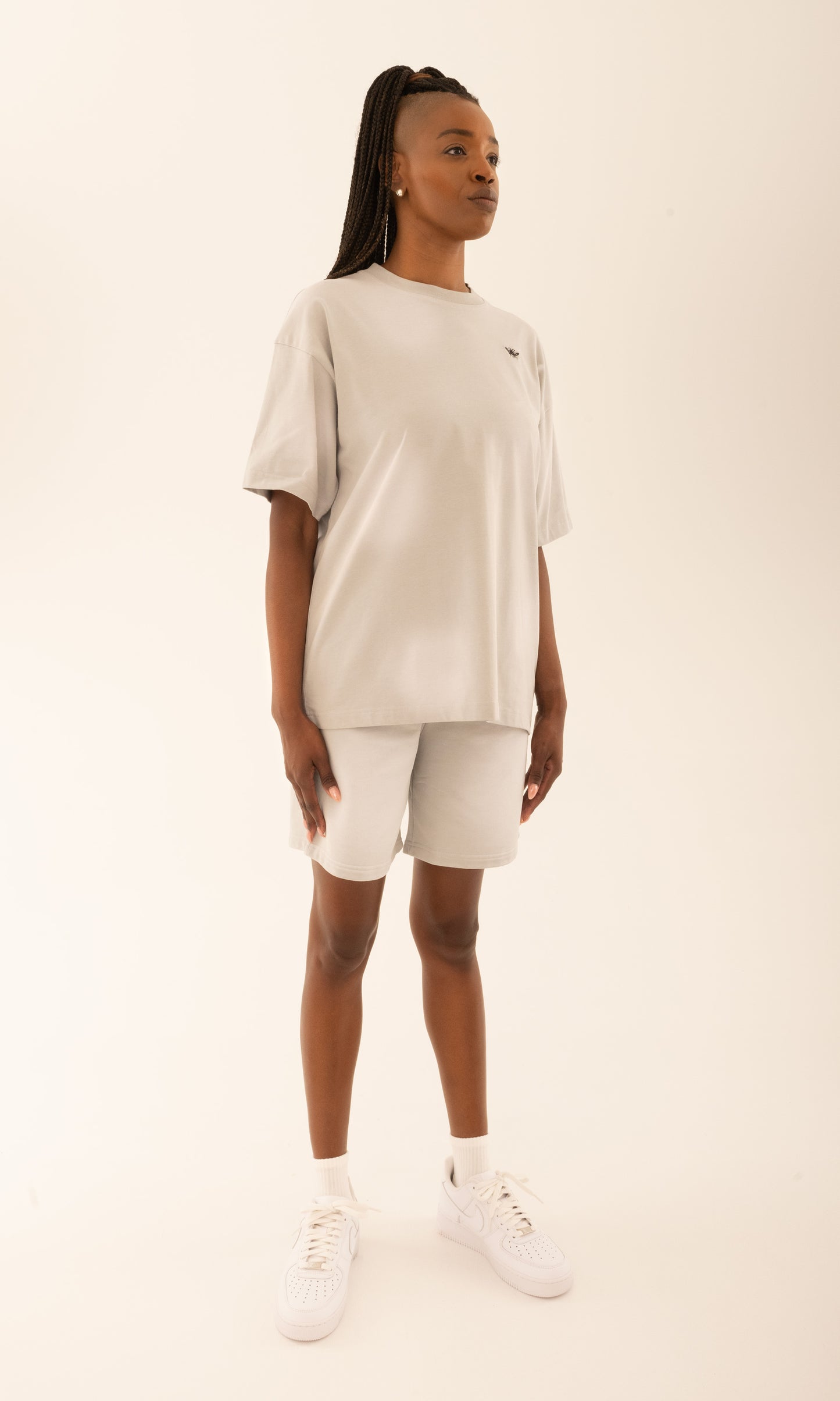 Grey 'Iconic BEE' Shorts